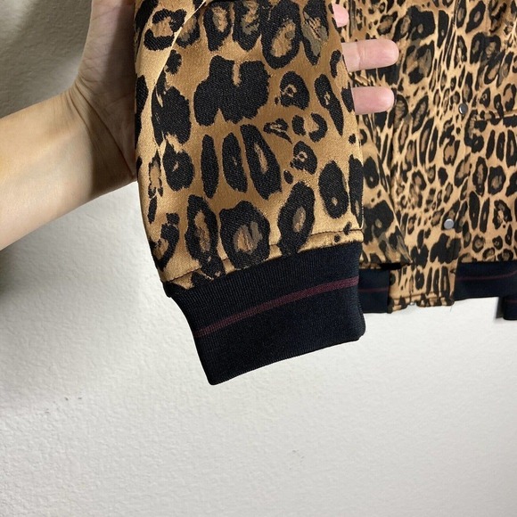 Trouve Leopard Peplum Jacket Sz S - Picture 8 of 14